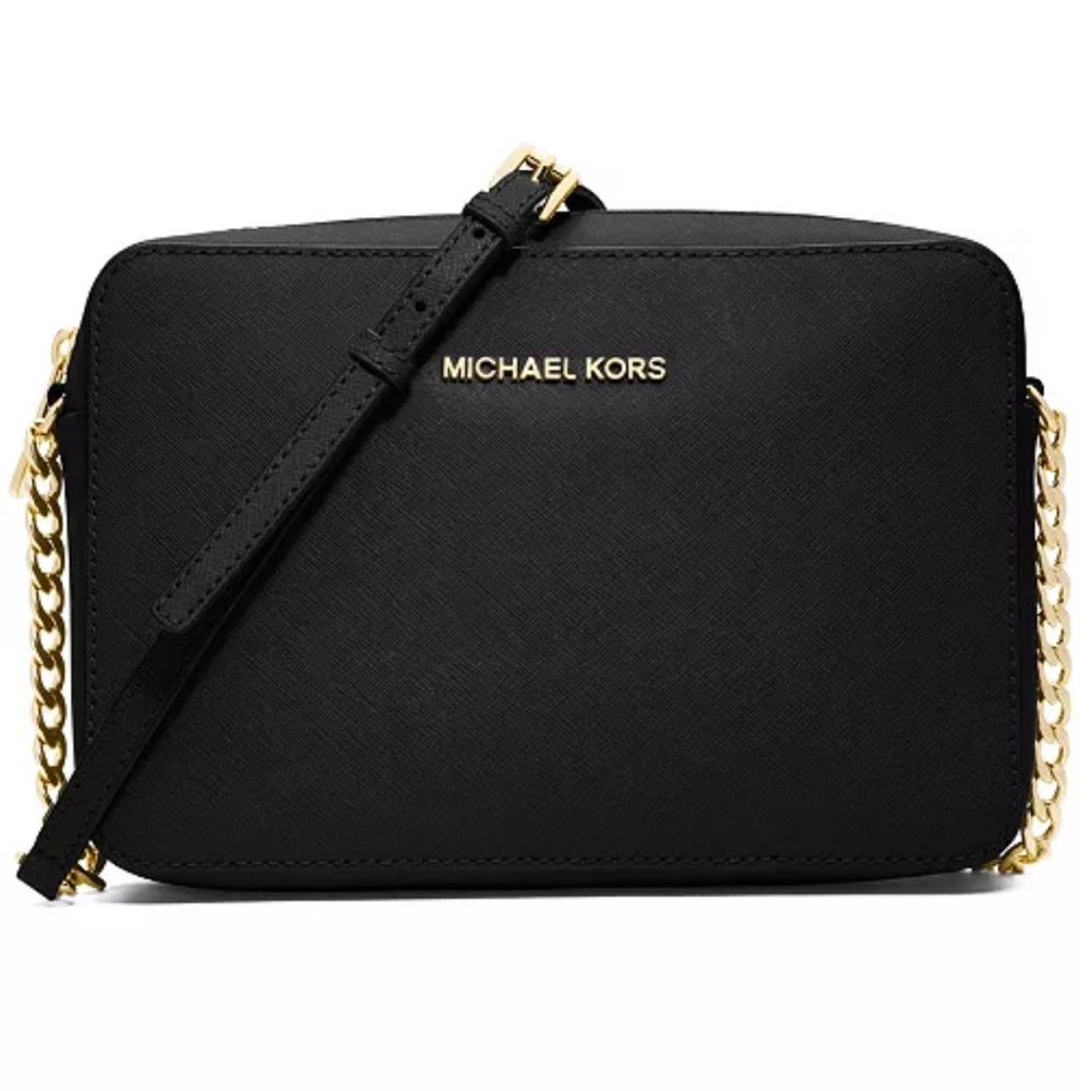 Michael Kors Leather Jet Set East West Crossbody Bag
